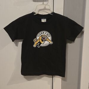 🐅Hamilton Tiger-Cats Kids T-Shirt; BNWT; Youth S; Black w/Logo; Alstyle/Mustang